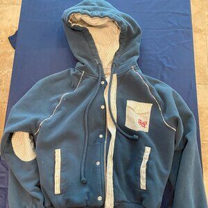 FEMME ARSENAL Embroided zip up hoodie - MEDIUM